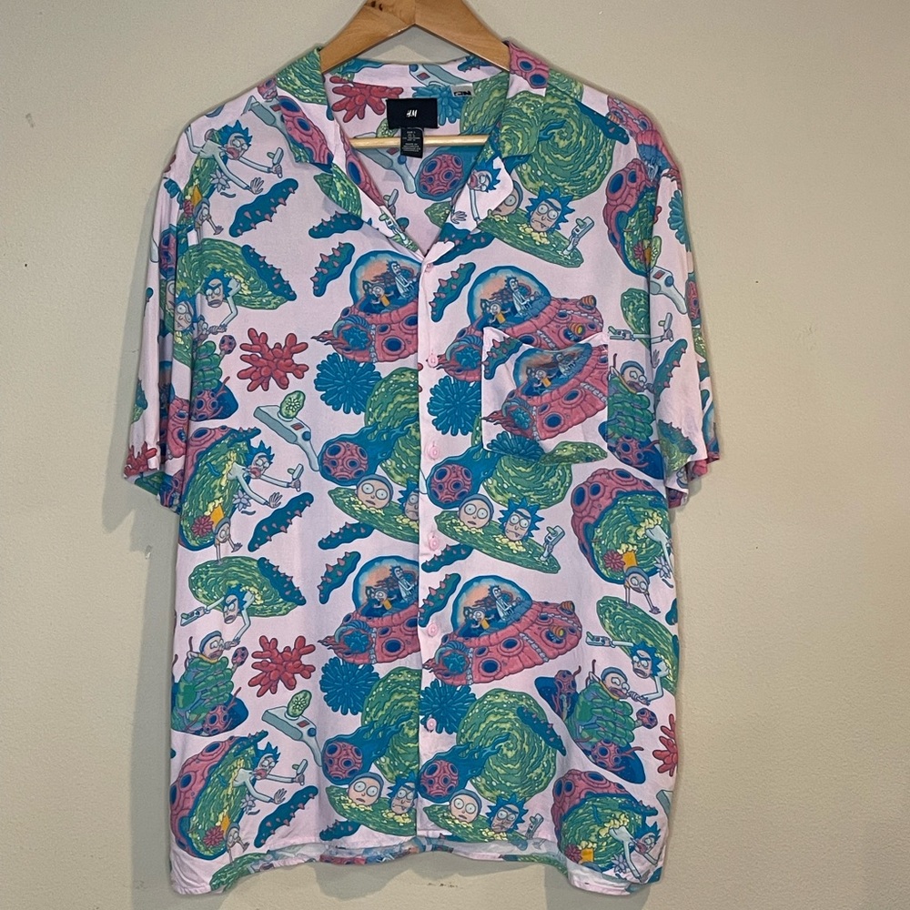 Rick and Morty 100% Viscose Resort Shirt